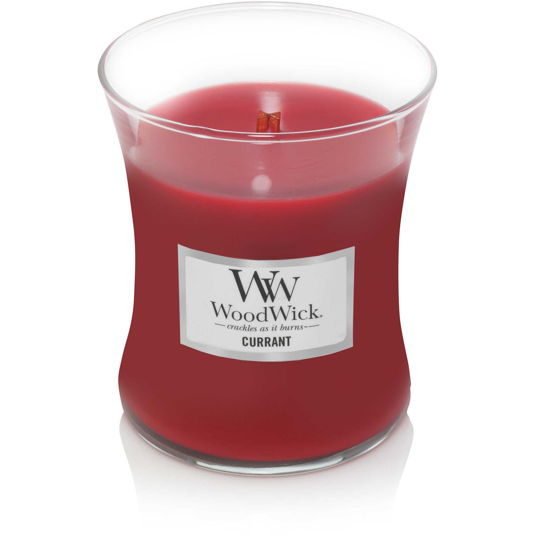 Ароматична свічка з ароматом солодкої смородини та сочного мандарину Woodwick Medium Currant 275 г Ароматична свічка з ароматом солодкої смородини та сочного мандарину Woodwick Medium Currant 275 г